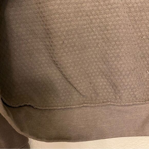 Nike Therma fleece crop Running Top AT4204-266 CREW LONG SLEEVE brown L - Picture 4 of 11